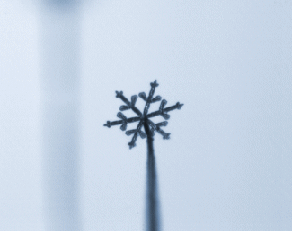 δημιουργία χιονιού σε μικροσκόπιο