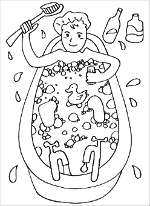 people-coloring-pages-bath-time