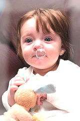 μωρό με μυξούλα στη μύτη